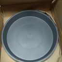Bleuhome Plant Saucer Tray for Ceramic Plastic Pots, 14 inch Plant Saucers for Indoors, Pot Saucers Trays, Bird Bath Bowls, Flower Planter Water Drip Trays for Pots Base  (Gray)