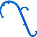 LiBa Back and Neck Massager - Blue - for Trigger Point Fibromyalgia Pain Relief and Self Massage Hook Cane Therapy
