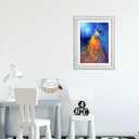 Betionol Diamond Painting Frames Fit For 30x40cm/12x16in Diamond Art Pictures or Family Photos, New Narrow Edge With Special Pattern Plaster Wood Frame For Wall Mount Photo Decoration