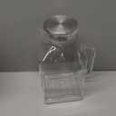 Glass Pitcher, 3.6L/122 oz Glass Water Pitcher with Lid and Spout, Heat/Cold Resistant Borosilicate Glass Water Carafe for Coffee, Juice and Homemade Beverage (TG06) (121.7 Ounces)