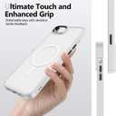 PinLiSheng Magnetic for iPhone Case [Mil-Grade Drop Protection] [Compatible with Magsafe] Shockproof Slim Transparent Protective Phone Case, (A-White, iPhone SE3/SE2/8/7)