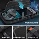 TiMOVO Carrying Case Compatible with Nintendo Switch 2, Travel Carry Case with 10 Game Cartridges & Pocket, Protective Portable Hard Shell Pouch for Switch 2 Console & Accessories, Black