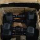 CAP 50 lbs Coated Dumbbell Set | Multiple Styles (Black handles)