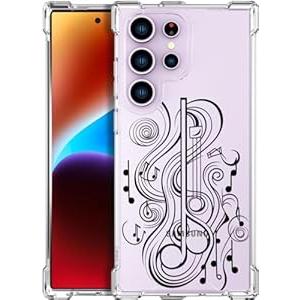 Compatible with Samsung Galaxy S23 Cases with Design, Cute Transparent Phone Case for Women Girls Girly with Heavy Duty Protective Bumper (Clear Abstract Art)