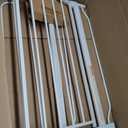 Regalo Safety 29-38.5" Baby Gate for Doorways & Bottom of Stairs, Pressure Mounted Baby Gate with Door for Babies, Toddlers & Pets, Tested & Safe for 30 Years, American Designed, American Owned, White