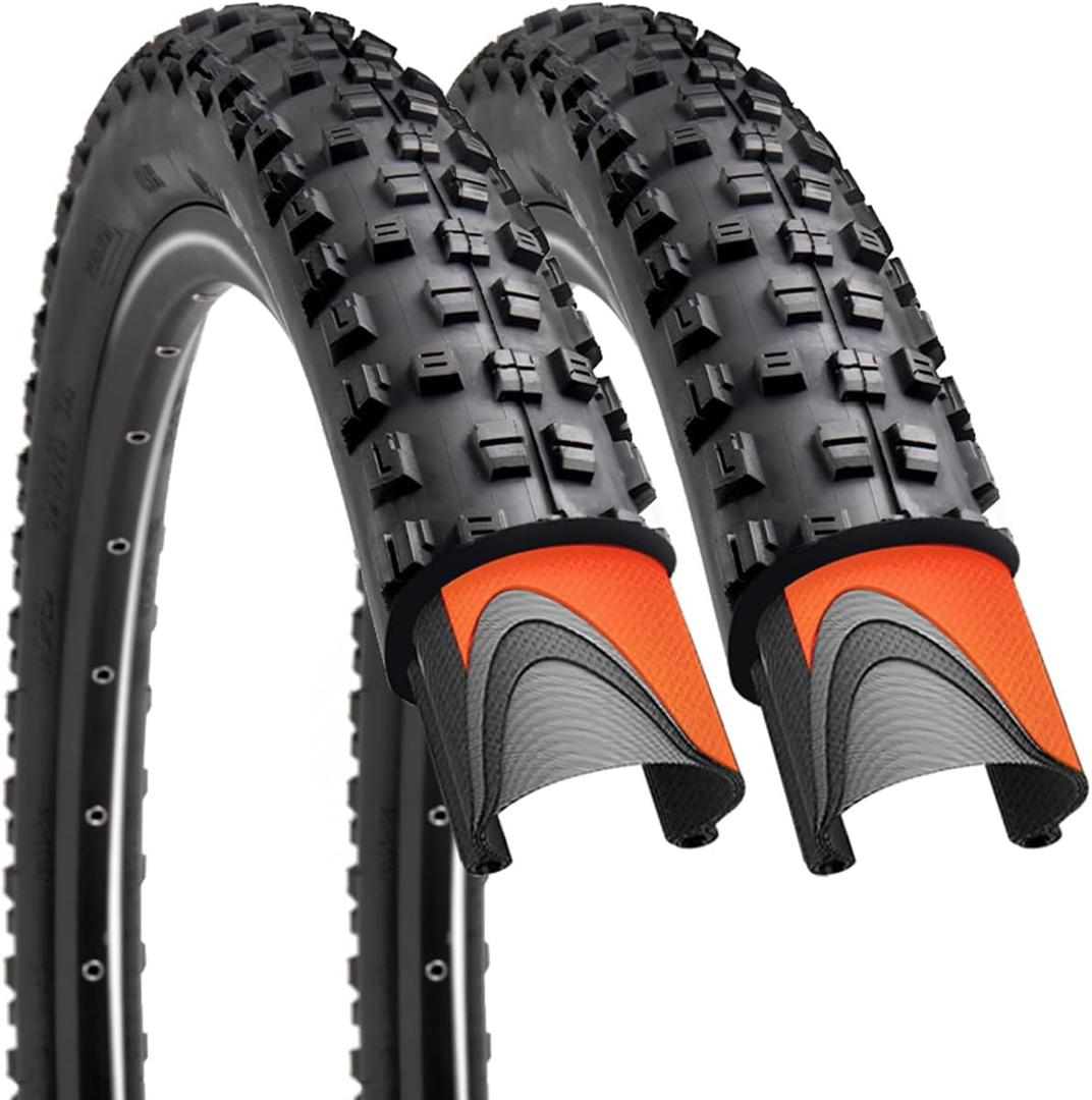 29x2.25 inch Bike Tires Pair Mountain Bike Tires 60 TPI Bicycle Tires Kevlar Foldable Tires Pack of 2 (2 Pack 29x2.25)