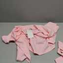 Elainone Women's Business Blazer Pants Set Dressy Professional Suits Wide Leg Office 2 Piece Outfit (XX-Large, Pink)