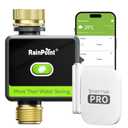 RAINPOINT WiFi Water Hose Timer with Brass Inlet&Outlet, Smart Sprinkler Timer for Watering with Gateway, WiFi Watering System for Garden, Automatic Irrigation System for Lawns and Yard Green, 1-Zone