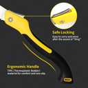 2 x Folding Saw 10-Inch SK5 Blade Heavy Duty Portable Foldable Hand Pruning Saw Triple-bevel Razor Teeth for Camping Pruning Trimming Gardening Woodworking