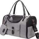 Pet Carriers Portable Breathable Pet Bag Cat Dog Carrier Bags Outgoing Travel Pets Handbag Shoulder Bag Cat Purse (S, White)