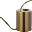 1/2 Gallon 68oz Long Spout Stainless Steel Gold Colored Watering Can for Indoor Plant Watering or Outdoor Gardening with 2 Removable Spray Spout for Flowers, Medium