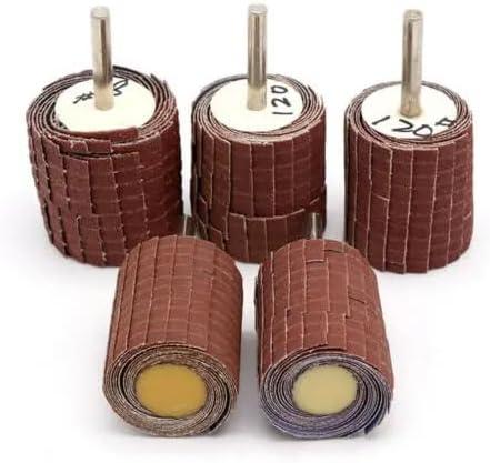 CYJAZN Abrasive Flap Wheel Sanding Polishing, Abrasive Sanding Flap Wheel Disc Mop 6mm Shank for Drill Grinder 150-400 Grit(150) 3 Count