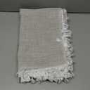 JIALE Tablecloths for Rectangle Tables, Cotton Linen Table Cloth Waterproof Tablecloth Wrinkle Free Farmhouse Dining Tables Cover, Soft Fabric Table Cloths with Tassels, Brown, 55" X 70", 4-6 Seats