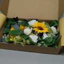 Artificial Flowers Decorations Pack of 2,Centerpieces for Wedding Reception Backdrop Decoration, Floral Decor Wall Home Entryway Outdoor Decorations (Sunflower)