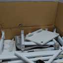 Diroan Kids Functional Desk and Chair Set, Ergonomic Height Adjustable Children School Study Desk with Tilt Desktop, Book Stand, LED Light, Metal Hook and Storage Drawer for Boys Girls(Grey) (Large)