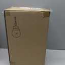 Outdoor Pendant Light Fixture, Farmhouse Exterior Globe Anti-Rust Hanging Lights with Adjustable Chain, Bronze Ceiling Outdoor Lantern Light with Seeded Glass for Front Door, Entry, Porch, and Gazebo