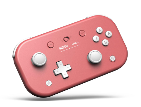 8BitDo Lite 2 Bluetooth Gamepad for Switch, Switch Lite, Android and Raspberry Pi (Pink) 
