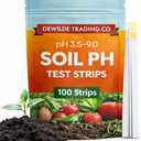 Soil pH Paper Test Kit 100 Tester Strips (3.0-9 Range) – Use for Testing Garden Home Lawn Grass Vegetable Gardening Dirt Yard Compost Outdoor and Indoor Plants 10 pack