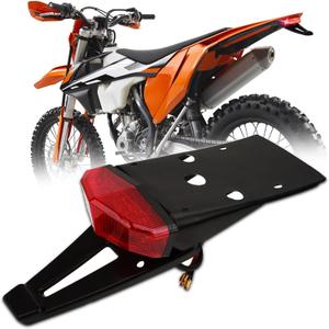 DREAMIZER Rear Fender Red 12V LED Tail Light Brake Lamp Turn Signals For Off-road Motorcycle Motocross Dirt BikeRed#3