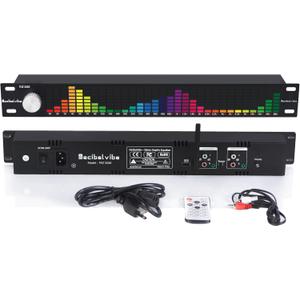 TNZ SGE6 - Audio Graphic Equalizer with Rear RCA/3.5 Auxiliary Input and Output, Built-in Microphone, USB and Bluetooth Input, Preamp for Home Audio, DJ, HiFi Audio Setup (Silver)
