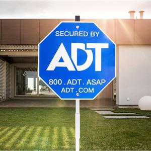 ADT Security Signs(28IN All aluminum), Metal Yard Sign with Stake,Heavy Duty Weather Resistance Sign