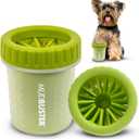 Dexas Green Small Dog Paw Cleaner for Dogs - Premium Quality Pet Supplies and Dog Accessories - Cleans Mud and Dirt - Easy to Use and Clean - Patented Product - BPA Free