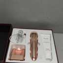 RF Radio Frequency Facial Device, 1MHz RF Machine for Anti-Aging & Face Lifting, Wireless Skin Tightening for Wrinkles & Jawline, 3 Modes for Home Use with Gel (Champagne Gold)