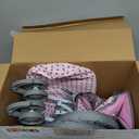 DeAO Baby Doll Stroller Crib Bed Nursery Role Play Set Baby Doll with Accessories and Play Mat,Travel Cot,Bouncer,Foldable Stroller and Travel Bag Gifts for Toddlers Girls Boys