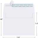 Eupako 5x7 Envelopes Self Seal 250 Pack, White A7 Envelopes, Kraft Paper Envelope for 5x7 Cards, Photos, Invitations, Wedding, Graduation, Baby Shower, 5.25 x 7.25 Inches