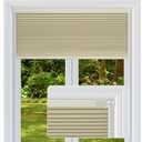 FabuBlinds Cordless Cellular Shades, No Drill No Tools Honeycomb Window Blinds, Blackout Light Blocking Cellular Shades for Window, Thermal Insulation Blinds, Easy to Install, Light Cream 39"W