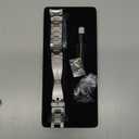 Suphart Metal Bands Compatible with Samsung Galaxy Watch 7 6 5 4 FE Band 44mm 40mm/Galaxy Watch 6 Classic 47mm 43mm/5 Pro 45mm, No Gap Stainless Steel Strap for Women and Men, Silver