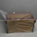 Wooden Bread Box for Kitchen Countertop, Dark Wood Bread Storage Container for Homemade Bread, 2 Tier Roll Top Breadbox Holder Keeper for Sourdough Loaf Storage (Walnut Brown)