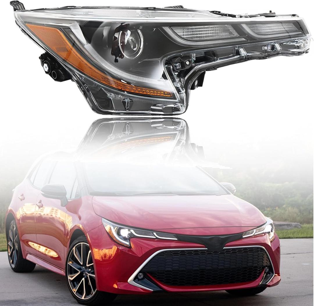 munirater Headlight Assembly Replacement for Corolla 2020-2022 SE/XLE/XSE Right Headlamp Passenger Side 8111002S50 TO2503287
