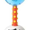 SmartNoggin NogginStik Light-up Developmental Rattle - Color Changing, Textured for Grasping, Mirror & Rattle Sound - Sensory Toy for Babies, Ages 0-12 Months