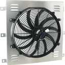 Aluminum Radiator 16'' Fan Shroud For Chevy C/K Series/Truck 3100 3600 3800 3900 3.5L 3.8L 4.3L 1947-1954