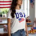 Womens Oversized Summer T Shirts Fashion Floral Graphic Tees Short Sleeve Beach Vacation Trendy Clothes 2025 (XL)