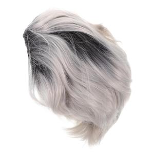 VANZACK Gradient Short Hair Wig for Cosplay Fashionable Highlights Wig Synthetic Material for Parties and Costumes Fun and Charming Accessory