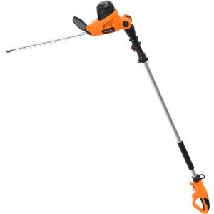 GARCARE Electric Pole Hedge Trimmer, Power Hedge Trimmer with 18 inch Dual-Action Laser Cut & Adjustable Cutting Head, 4.8Amp, 600W, Corded