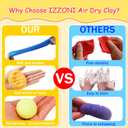 Air Dry Clay Kit 50 Colors with Tools, DIY Magic Modeling Clay for Kids Crafts, Soft and Non-Sticky, Birthday Christmas Gift for Boys Girls Teens (50 Colors)