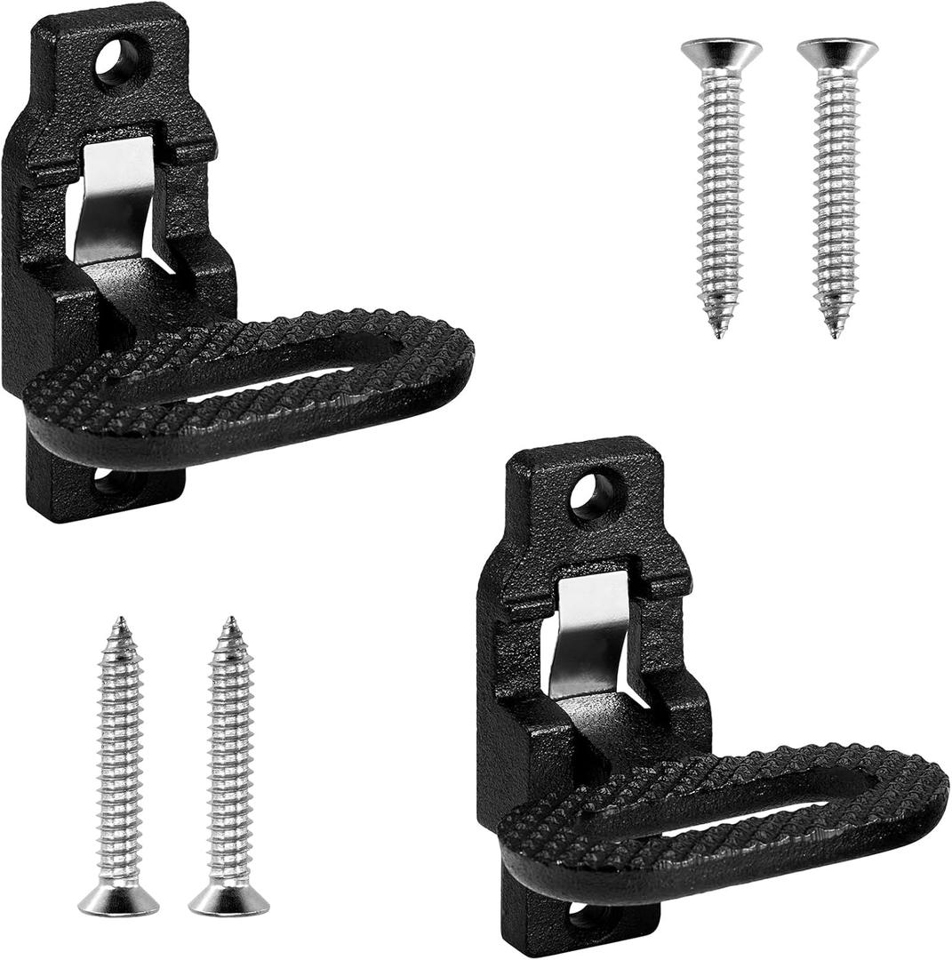 2 Pack Folding Safety Step,Black, E-Coat Steel Heavy-Duty Fold Down Utility Body Step Grab flip-up Handle Step for Truck,Trailers, Busses, Boat, RV, Camper, and Other Vehicles