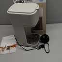 BELLA Single Serve Coffee Maker, K Cup & Coffee Ground Compatible with Removable, Adjustable Drip Tray, Auto Shutoff & Reusable Dishwasher Safe Accessories, Brews 6oz to 14oz, 1000 Watt, Oatmilk