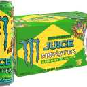 Monster Energy Juice Rio Punch, Energy + Juice, Energy Drink, 16 Ounce (Pack of 15)