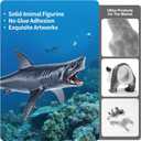 36PCS Sea Animal Toys with Shark, Whale, Octopus & Other Ocean Animal FigurinesToys for Kids, Ocean Theme Cake Toppers Party Favors Birthday Gift for Boys Girls