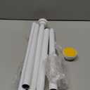 Shower Curtain Rod 31-80 in Adjustable Curtain Rod No Drilling Tension Shower Rod Stainless Steel for Bathroom Room Divider, White