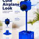 Foam Machine for Party, Safe 60min Use&Cute AirplaneLook, Foam Party Machine For Pool Parties, Indoor/Outdoor Events. (Blue-120)