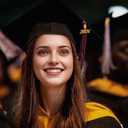 Graduation Cap 2026 with Tassel Unisex Matte Bachelor High School Cap Adjustable Size (Royal Blue)