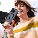 2 x for iPhone 16 Pro Case with MagSafe, Upgraded [Full Camera Protection] [Fit for MagSafe] [Mil-Grade Drop] Cute Wave Translucent Non-Slip Phone Case for iPhone 16 Pro 6.3", Black