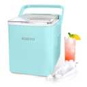 Igloo Automatic Self-Cleaning Portable Electric Countertop Ice Maker Machine with Handle, 26 Pounds in 24 Hours, 9 Ice Cubes Ready in 7 Minutes, with Ice Scoop and Basket (Aqua)