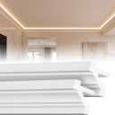 Pangda 18 Pcs Ceiling LED Crown Molding Trim Decorative with LED Duct Kit
