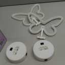 BRIGHTDECK 2 Pack Butterfly Neon Signs, LED Pink Butterfly Sign Battery or USB Powered Decoration Lamp, Neon Lights Heart Decor for Valentines Day, Bedroom, Wedding, Party, Pink Room Decor